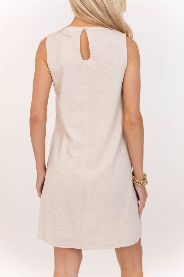 sachin and babi light blue dress Embroidered Flounce-Sleeve Shift Dress main image 0