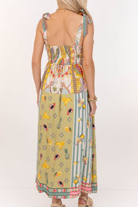 Right On Trend Cream Floral Midi Dress
