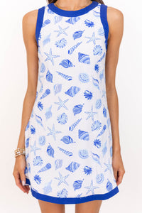 Easy Like Summer Blue Seashell Dress