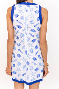 Easy Like Summer Blue Seashell Dress