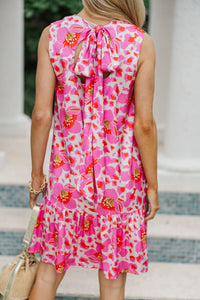 Hard To Beat Pink Floral Dress
