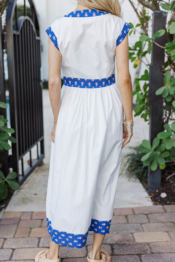 Made To Love White Midi Dress