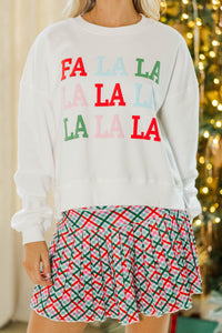 Falala White Sweatshirt