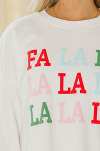 Falala White Sweatshirt