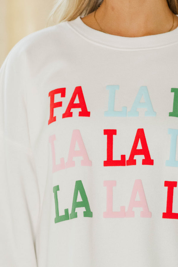 Falala White Sweatshirt