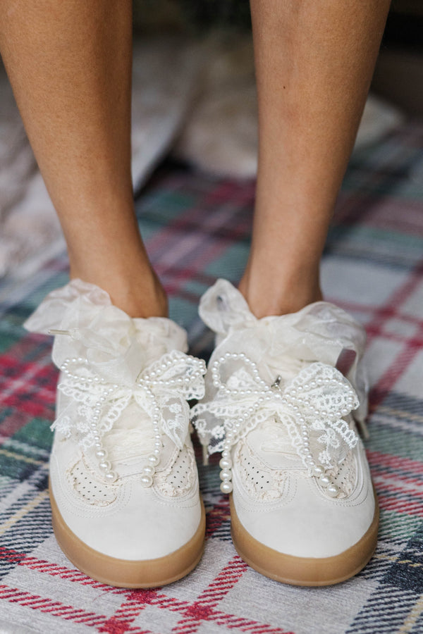 Feeling Fancy Ivory Sneakers