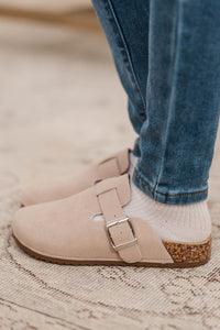 Girls: Rosy Days Taupe Clogs