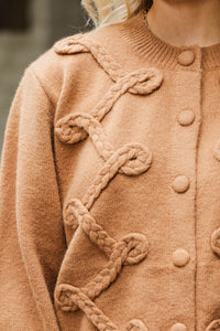 Wrapped In Warmth Camel Cardigan