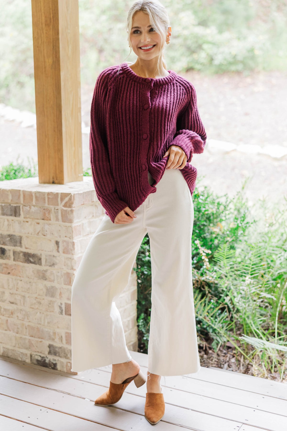 Warm Wishes Burgundy Sweater – Shop the Mint
