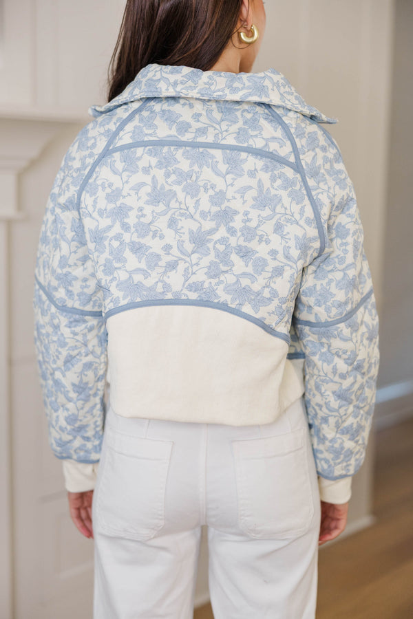 Always Direct Light Blue Toile Pullover
