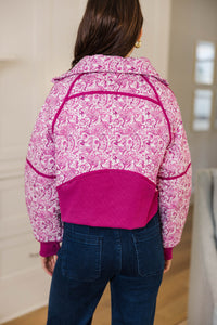 Always Direct Magenta Paisley Pullover