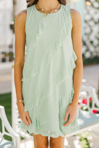 Girls: Looking So Luxe Green Rhinestone Dress