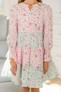 Girls: Make It Happen Pink Floral Print Dress
