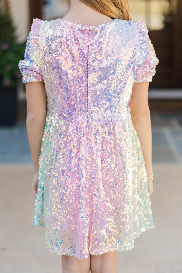 Girls: The Eloise Rainbow Sequin Dress – Shop the Mint