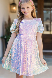 Girls: PREORDER: The Eloise Rainbow Sequin Dress