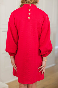 Girls: What You've Been Looking For Fuchsia Quilted Dress