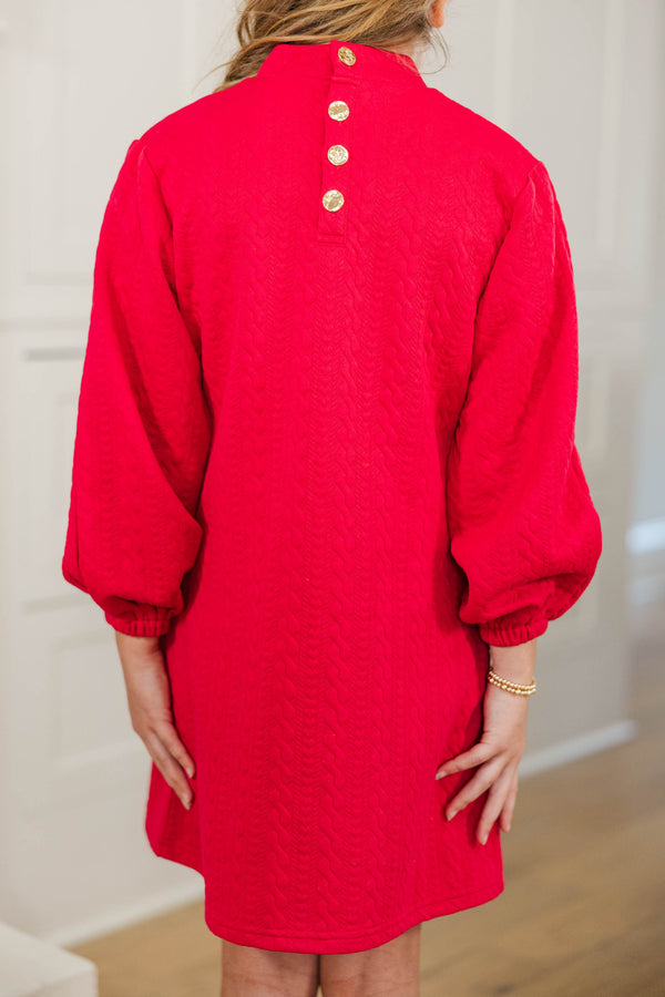 Girls: What You've Been Looking For Fuchsia Quilted Dress