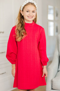 Girls: What You've Been Looking For Fuchsia Quilted Dress