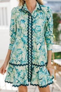 Go-To Girl Blue Floral Babydoll Dress