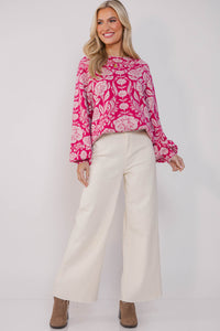 On The Way Pink Floral Sweater