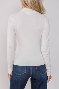 See It Through White Ribbed Top