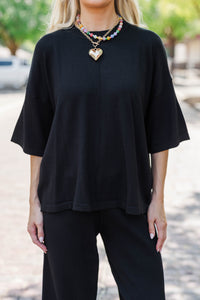 On The Daily Black Sweater