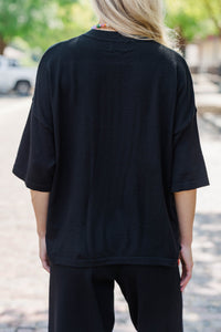 On The Daily Black Sweater