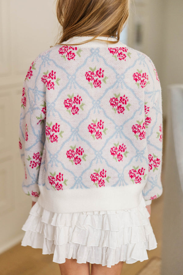 Girls: Made For Now Light Blue Sweater