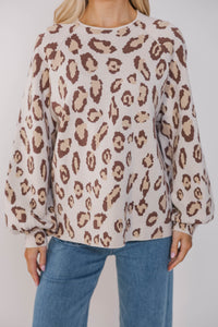 On The Way Brown Leopard Sweater