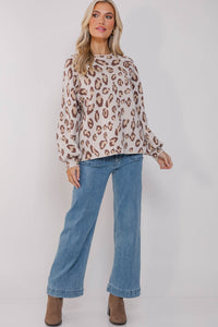 On The Way Brown Leopard Sweater