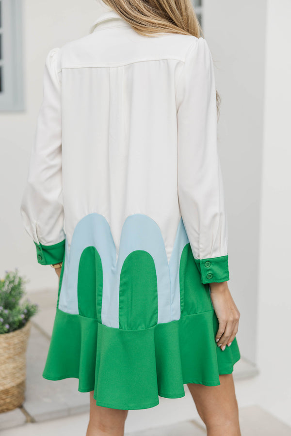 Always Treat Yourself Green Colorblock Shift Dress Shop the Mint Always Treat Yourself Green Colorblock Shift Dress Shop the Mint
