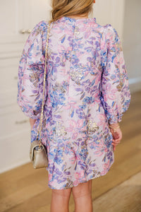 Girls: Always On My Mind Lavender Brocade Dress