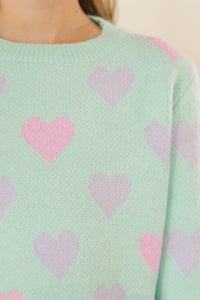 Girls: I'll Be There Mint Sweater