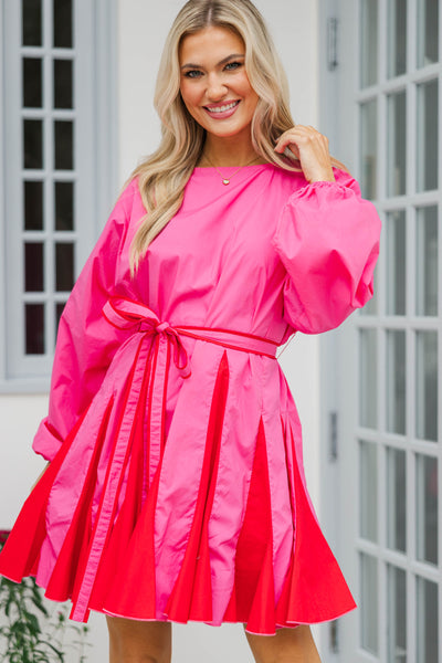 pink and red dress women Stay Close Pink & Red Dress – Shop the Mint