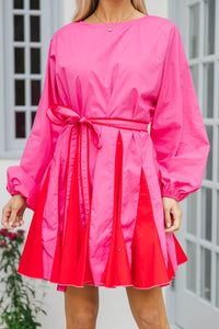 Stay Close Pink & Red Dress