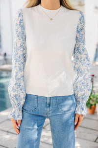 All In Time Cream Toile Sweater