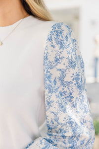 All In Time Cream Toile Sweater