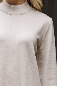 Keep It Simple Cream Sweater Midi Dress