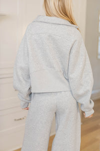 Love In Every Layer Heather Gray Pullover