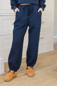 Set You Free Navy Quilted Pants