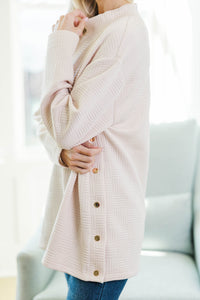 NURSING COLLECTION: Talk About It Cream Textured Tunic