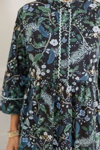 NURSING COLLECTION: My Dearest Navy Blue Floral Shift Dress
