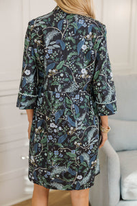 NURSING COLLECTION: My Dearest Navy Blue Floral Shift Dress