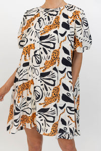 Cool Breeze Cream Floral Dress