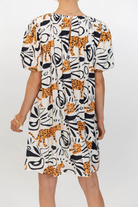 Cool Breeze Cream Floral Dress