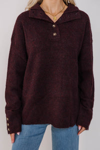 Cozy Confidence Chocolate Brown Sweater