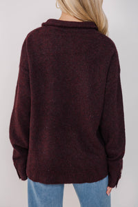 Cozy Confidence Chocolate Brown Sweater