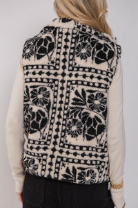 Wonder On Black Abstract Vest