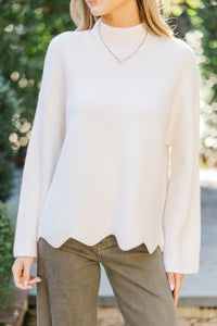 Fireside Fave Cream Mock Neck Sweater
