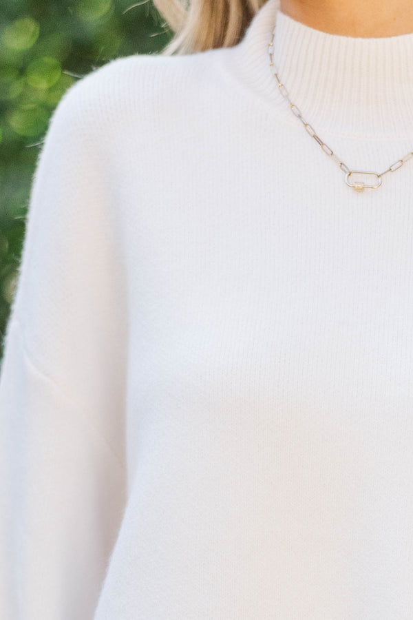 Fireside Fave Cream Mock Neck Sweater